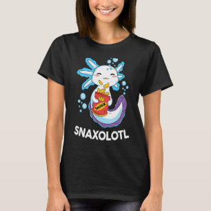 Camiseta Axolotl Cute Snaxolotl Axolotl Alimentos Salamande