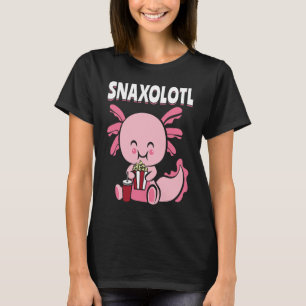 Camiseta Axolotl Cuto Comer Popcorn Snack Popcorn