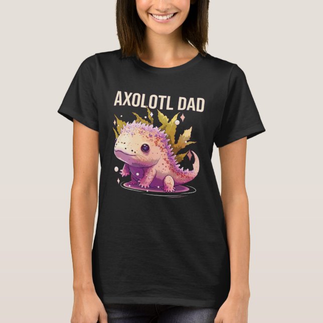 Camiseta Axolotl Dad Amphibian Mexican Walking Fish Best Da (Anverso)