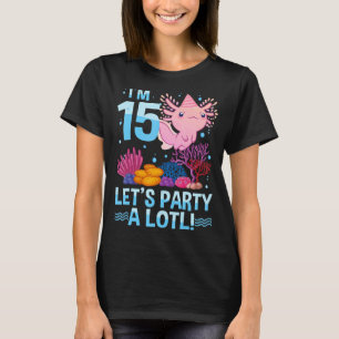 Camiseta Axolotl, de 15 años, 15 años, Chicas de niños de c