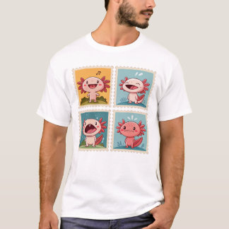 Camiseta Axolotl de estampado cutáneo