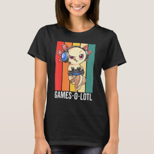 Camiseta Axolotl De Juegos Para Niños Y Adultos Pequeños Ví