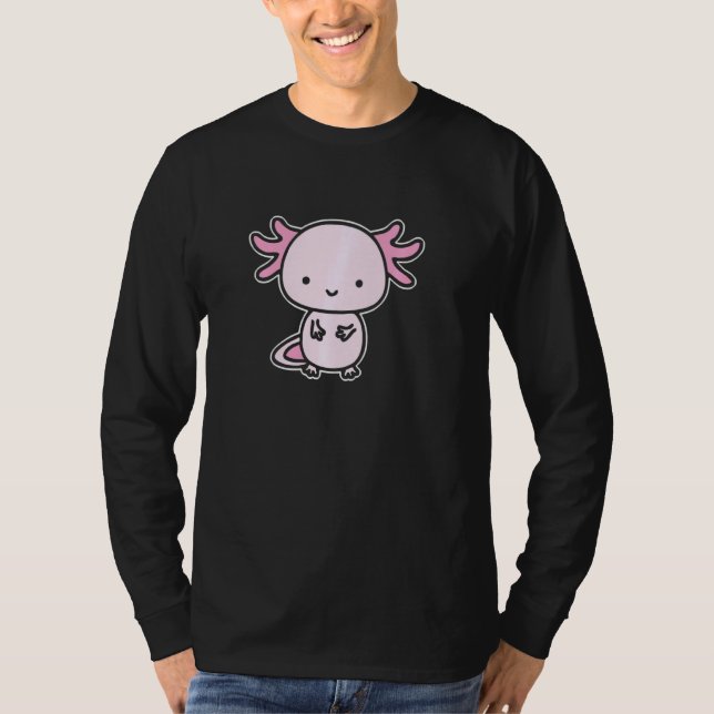 Camiseta Axolotl Dentro Del Bolsillo Mirándote Caminar Pesc (Anverso)