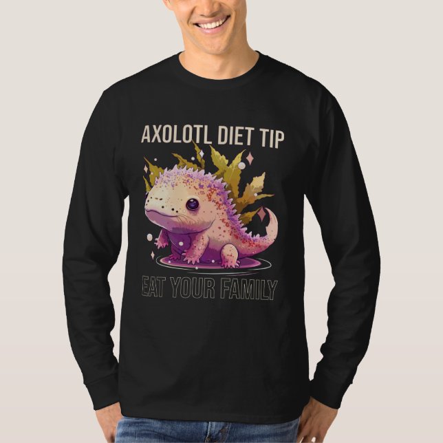 Camiseta Axolotl Diet Tip Eat Your Family Mexican Walking F (Anverso)