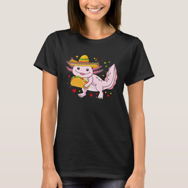 Camiseta Axolotl Eating Tacos Tacos Mexicanos (Anverso)