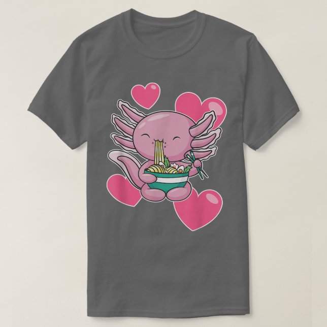 Camiseta Axolotl El día de San Valentín (Diseño del anverso)