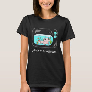 Camiseta Axolotl En Tv Orgulloso De Ser Salama Mexicano Dif