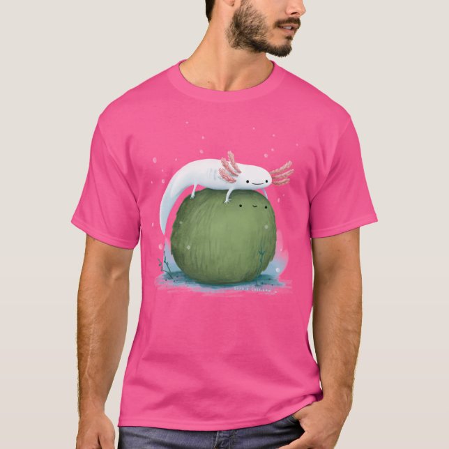 Camiseta Axolotl En Un Mossbol (Anverso)