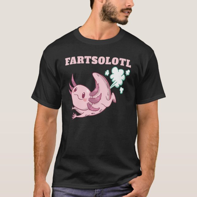 Camiseta Axolotl Fart Fartalotl Pescado Mexicano Animales A (Anverso)
