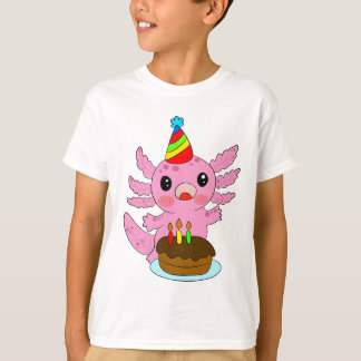 Camiseta axolotl Feliz Cumpleaños