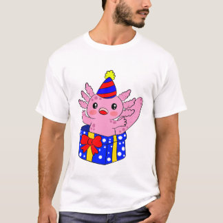 Camiseta axolotl Feliz Cumpleaños