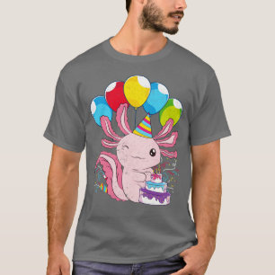 Camiseta Axolotl Fiesta de Cumpleaños Mexicano
