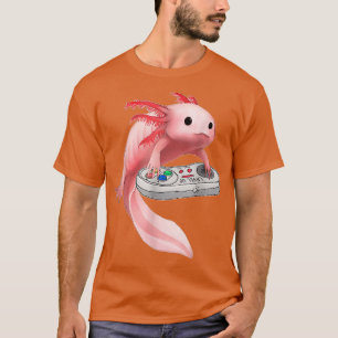 Camiseta Axolotl Fish Jugando Videojuego Classic TShirt