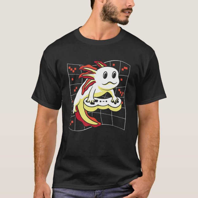 Camiseta Axolotl Fish  Mexican Salamander Walking Fish Gami (Anverso)