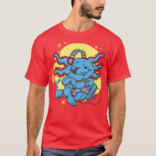 Camiseta Axolotl Gamer Gaming Cute Funny Axolotls Kawaii Ja