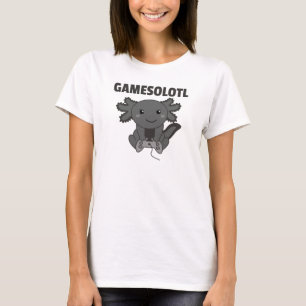 Camiseta Axolotl Gamesolotl Cute Animales Para Jugadores