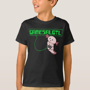 Camiseta Axolotl Gaming Gamesalotl Kawaii