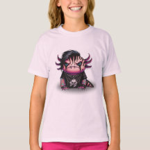 Camiseta Axolotl gótico para niños