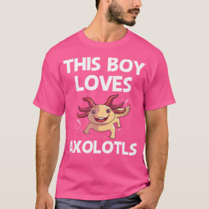Camiseta Axolotl Gracioso Para Niños Amantes Del Salamandra