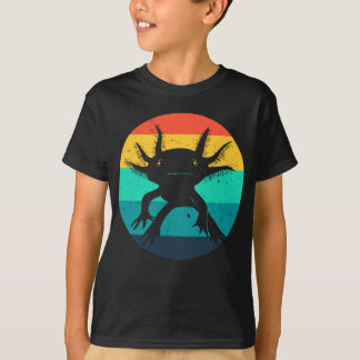 Camiseta Axolotl Gracioso Regalo Mamá Papá Niños Retro Desi