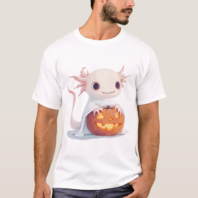 Camiseta Axolotl Halloween (Anverso)