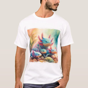 Camiseta Axolotl in Harmony 060624AREF108 - Watercolor