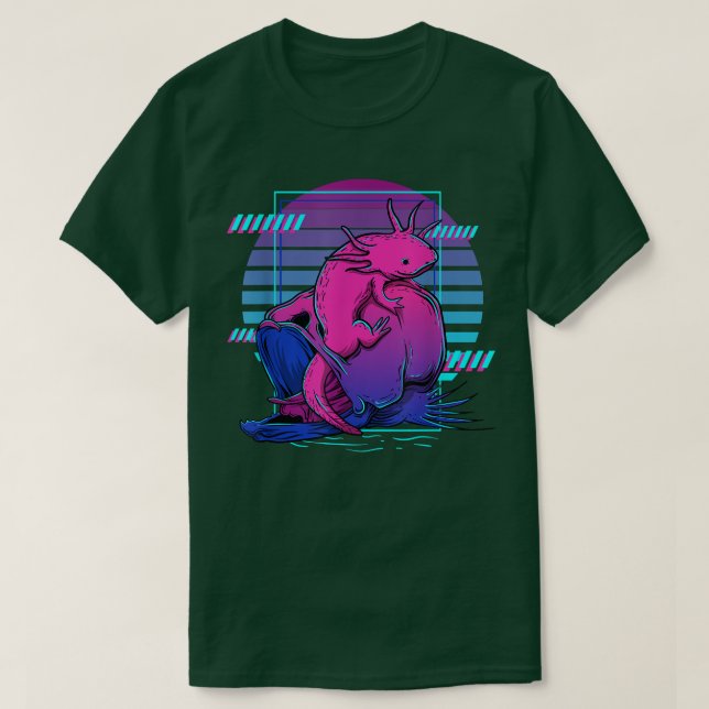 Camiseta Axolotl japonés Axolotl 90  (Diseño del anverso)
