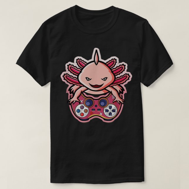 Camiseta Axolotl Juegos Niños Chicas Anime Videojuego Ga (Diseño del anverso)