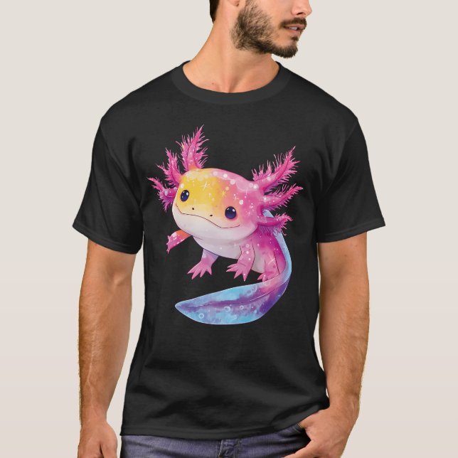 Camiseta Axolotl Kawaii (Anverso)