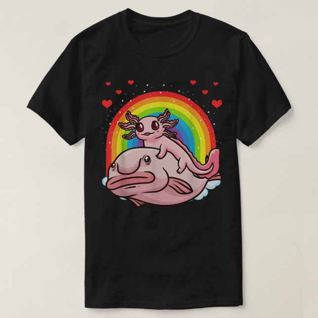 Camiseta Axolotl Kawaii Blobfish (Diseño del anverso)