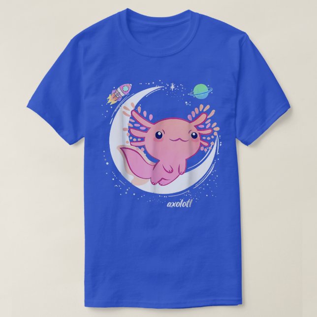 Camiseta Axolotl Kawaii Gótico ropa de camisas Estética Jap (Diseño del anverso)
