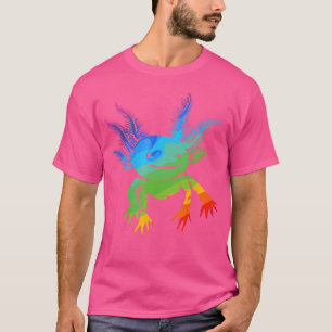 Camiseta Axolotl Kawaii Mexicano Salamander Anfibio
