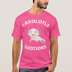 Camiseta Axolotl Kawaii Ojos Cute Rosa Salamander Anfibio