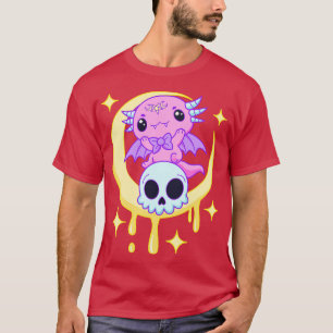 Camiseta Axolotl Kawaii Pastel Gótico Cute Creepsia Estétic