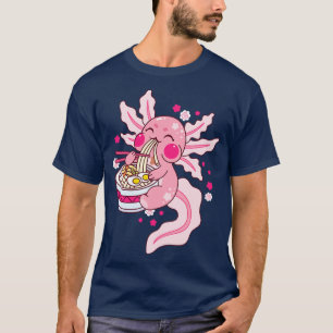 Camiseta Axolotl Kawaii Ramen Noodles Japoneses