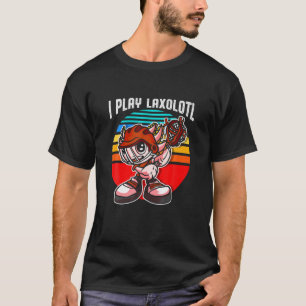 Camiseta Axolotl Laxolotl Kawaii Funny Lacrosse Lax T Shirt
