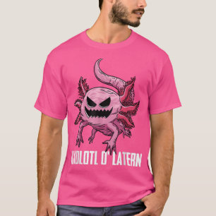 Camiseta Axolotl Lazy Halloween Disstume Funny Jack O Lante