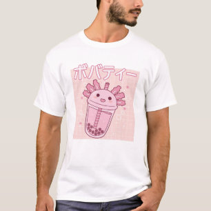 Camiseta Axolotl Leche de burbujas Tea Boba Cute Axolotl Ka