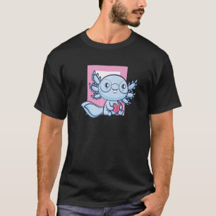Camiseta Axolotl Leer libro Ambystoma Mexicanum Caminata Me