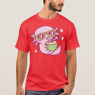 Camiseta Axolotl lindo g con agua de coco