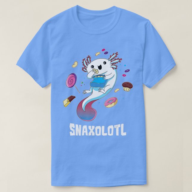 Camiseta Axolotl lindo Snaxolotl (107) (Diseño del anverso)