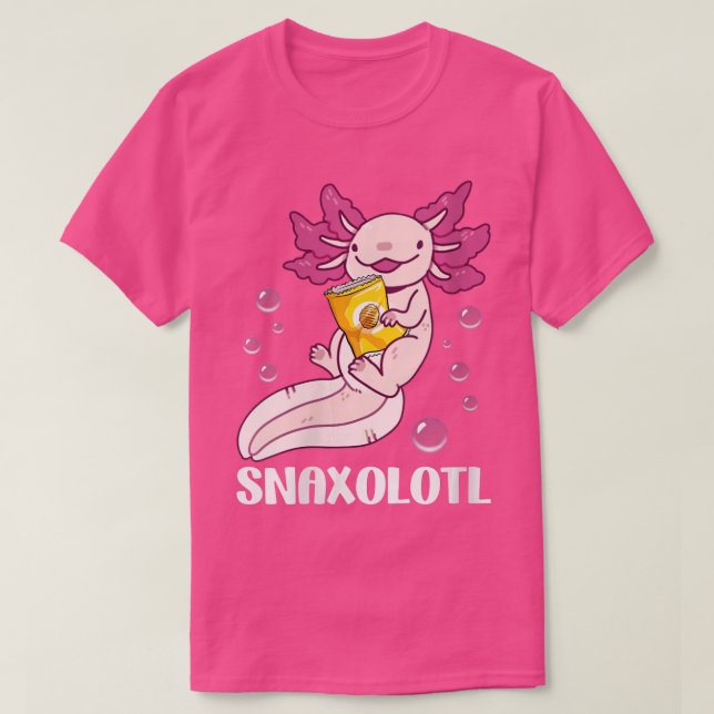 Camiseta Axolotl lindo Snaxolotl (115) (Diseño del anverso)