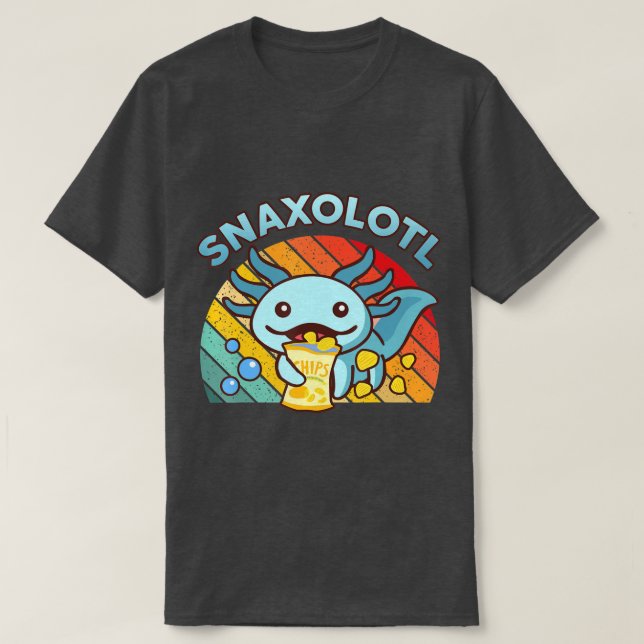 Camiseta Axolotl lindo Snaxolotl (119) (Diseño del anverso)