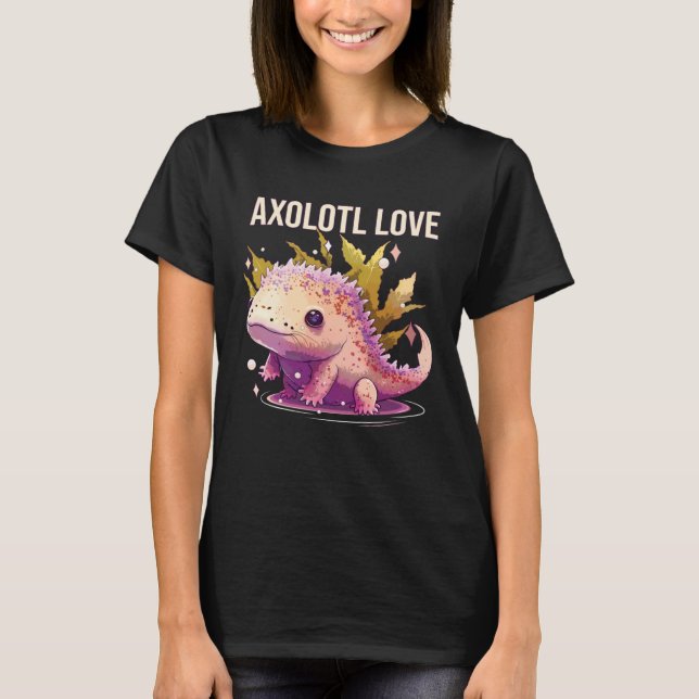 Camiseta Axolotl Love Amphibian Mexican Walking Fish Axolot (Anverso)
