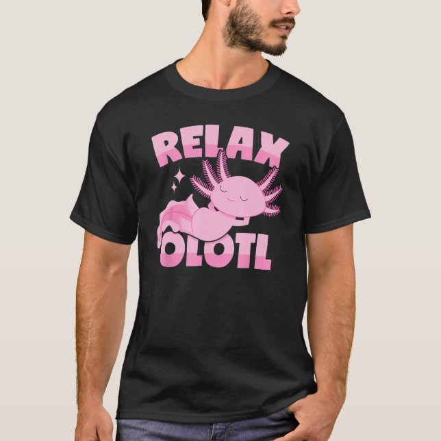 Camiseta Axolotl Lover Mexican Salamander Relaxolotl Sleepi (Anverso)