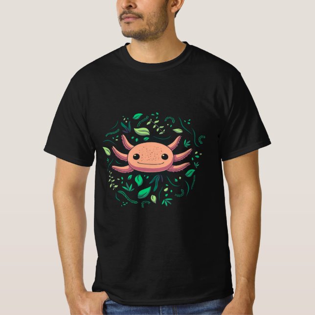 Camiseta Axolotl Mascota de pelo animal| Amantes de los ani (Anverso)
