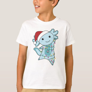 Camiseta Axolotl Merry Christmas Winter Animals Axolotls