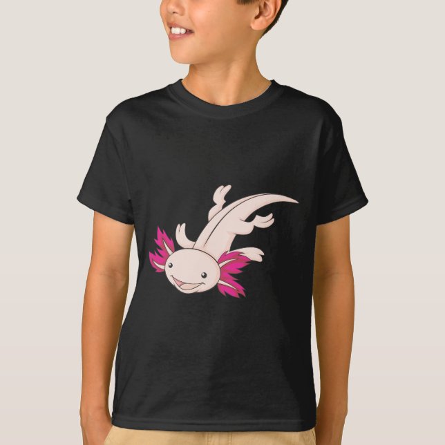 Camiseta Axolotl mexicano feliz (Anverso)