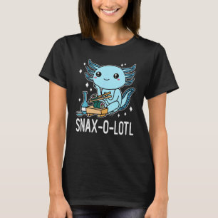 Camiseta Axolotl Mexicano Salamander Sushi Snaxolotl
