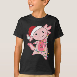 Camiseta Axolotl Navidades Navidades de la luz de hadas Axo